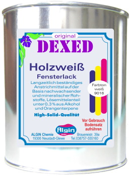 Öko-Lack weiß Leinölfirnis Firnis 750 ml Dose Schwedenweiß